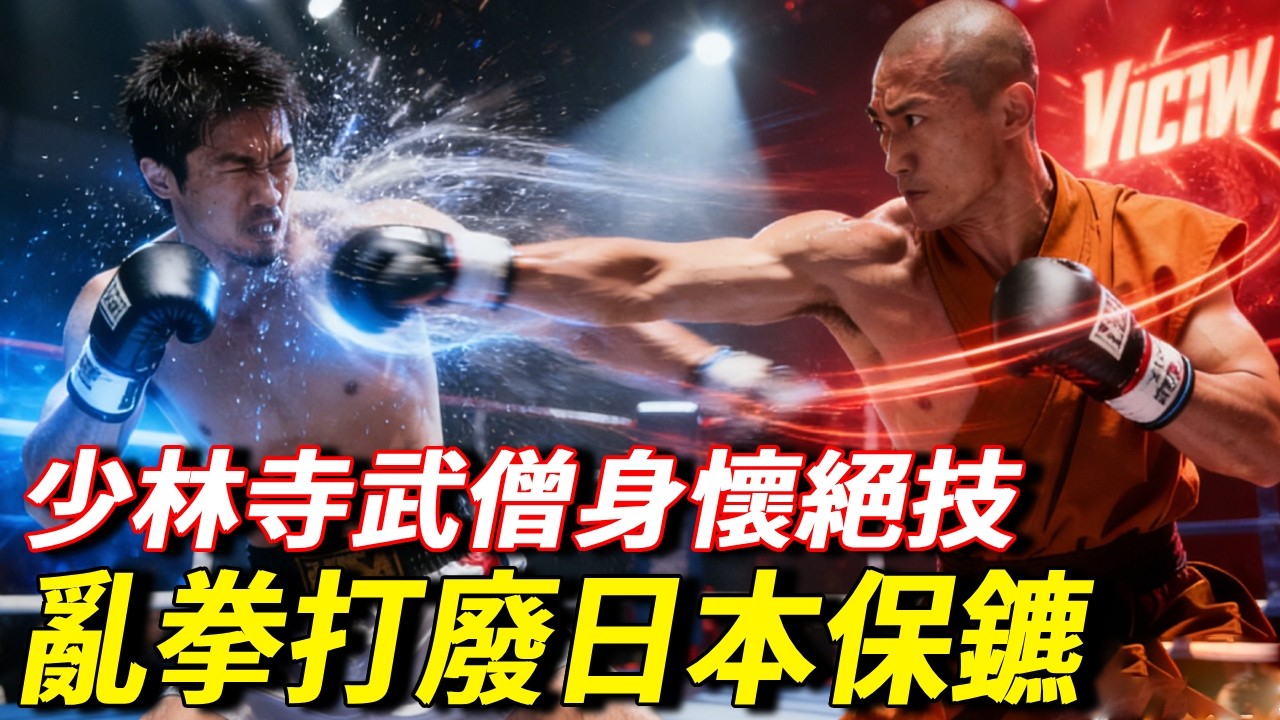 少林寺武僧身懷絕技！金蟒纏身KO韓國冠軍，亂拳打廢日本保鑣