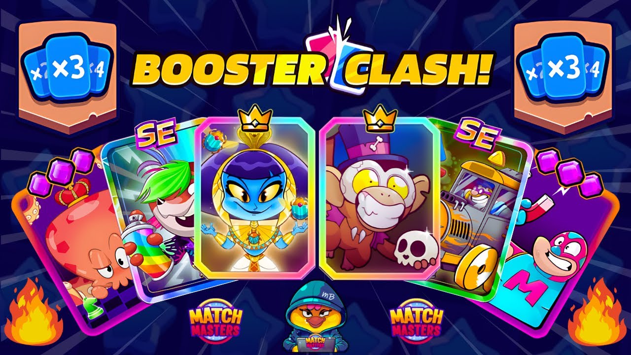 FREE BOOSTERS with BOOSTER CLASH! x6 BEST BOOSTERS | Match Masters Round Multiplier