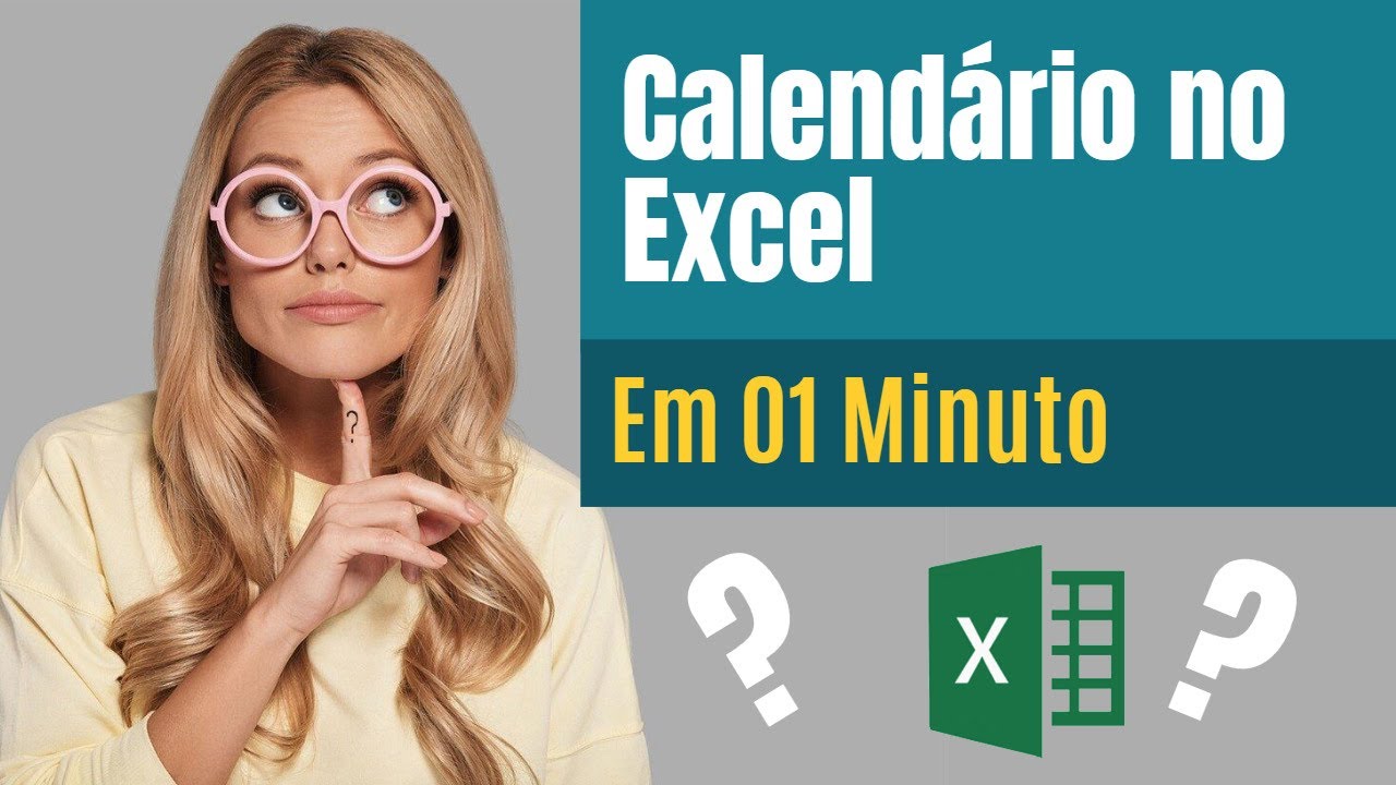 como criar um calend&aacute;rio no Excel em 1 minuto