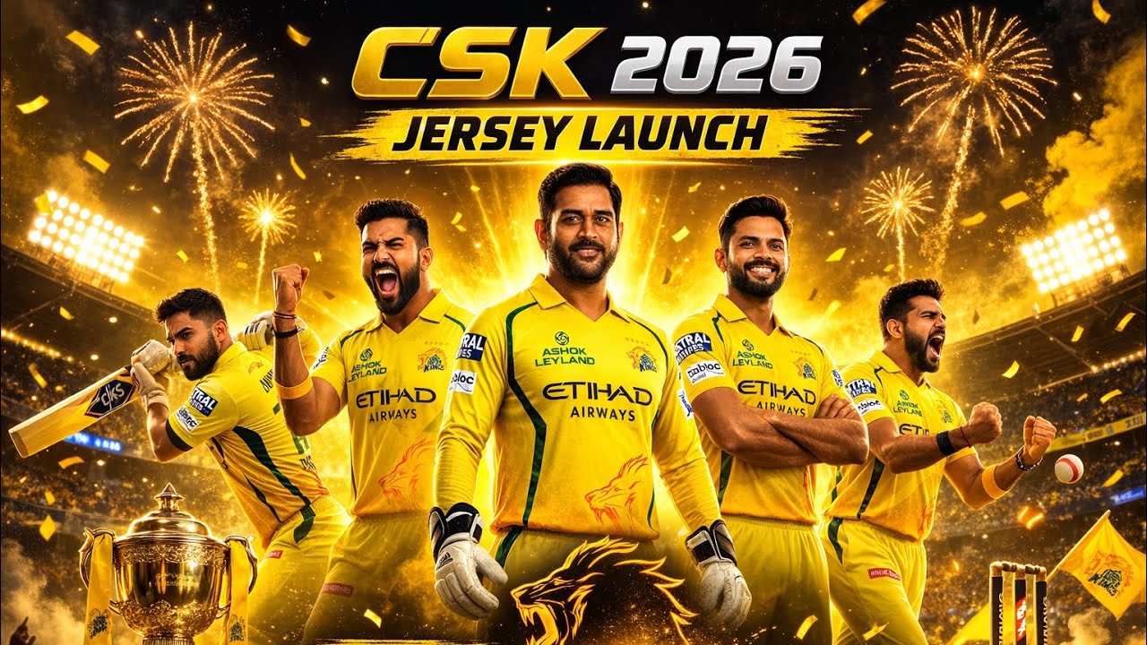 CSK Jersey 2026 Launch 🔥 | Chennai Super Kings New IPL 2026 Jersey Revealed