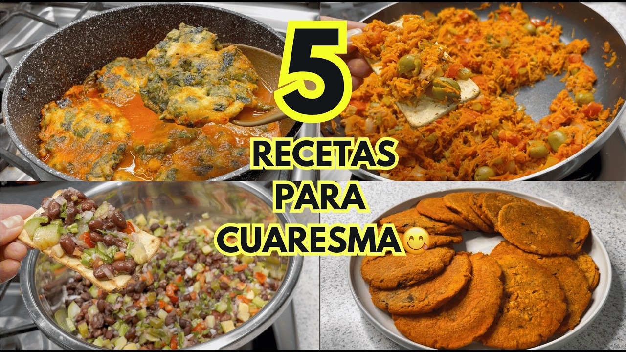 ✅️5 Recetas de Cuaresma y super faciles y deliciosas 
