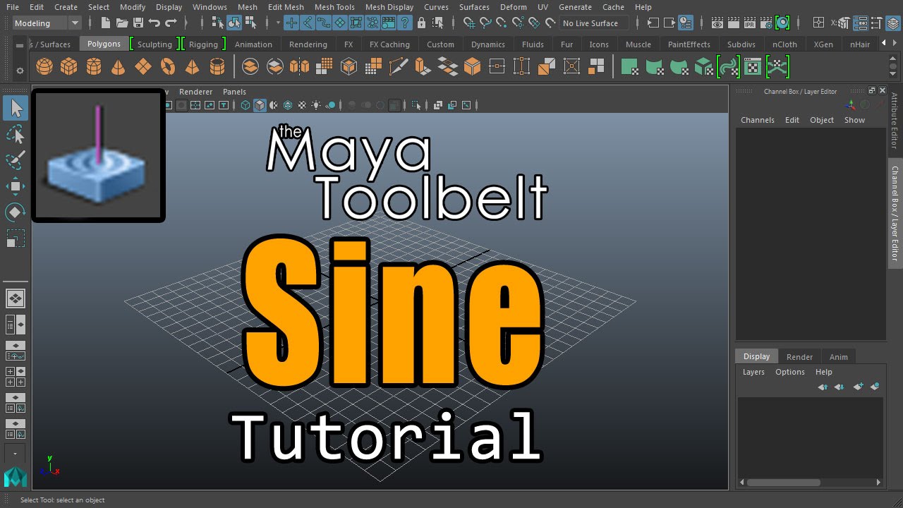 The Maya Toolbelt - Sine Deformer