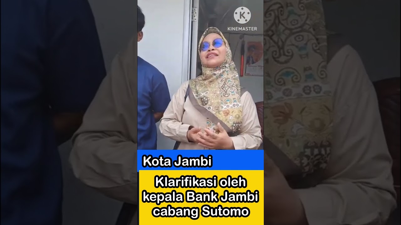 Kepala Bank Jambi cabang Sutomo kota Jambi berikan klarifikasi 