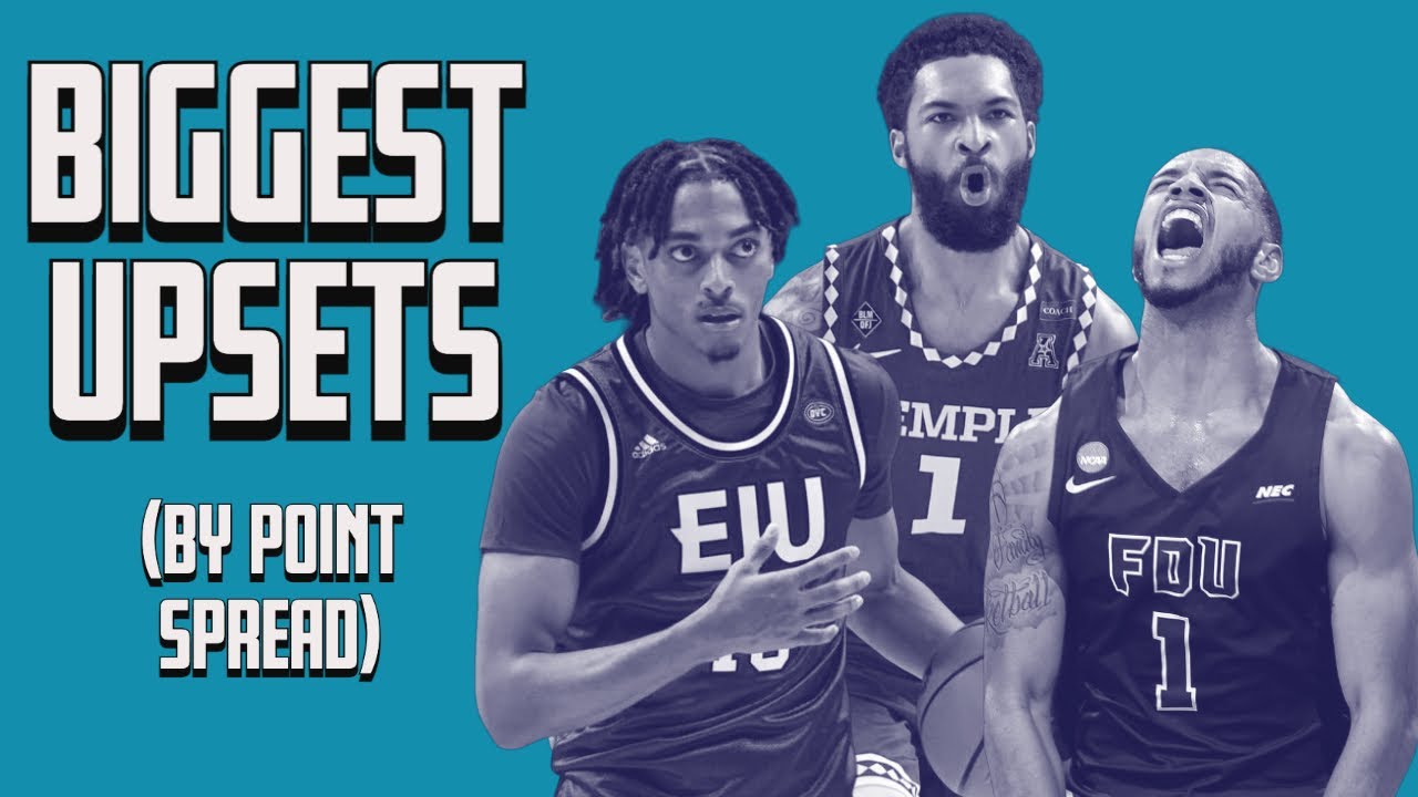 College Basketball's Biggest Upsets by Point Spread (2022-2023)