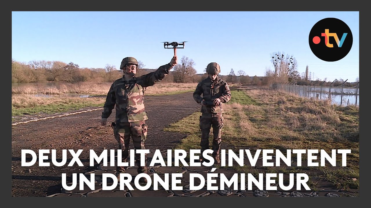 Deux militaires inventent un drone démineur