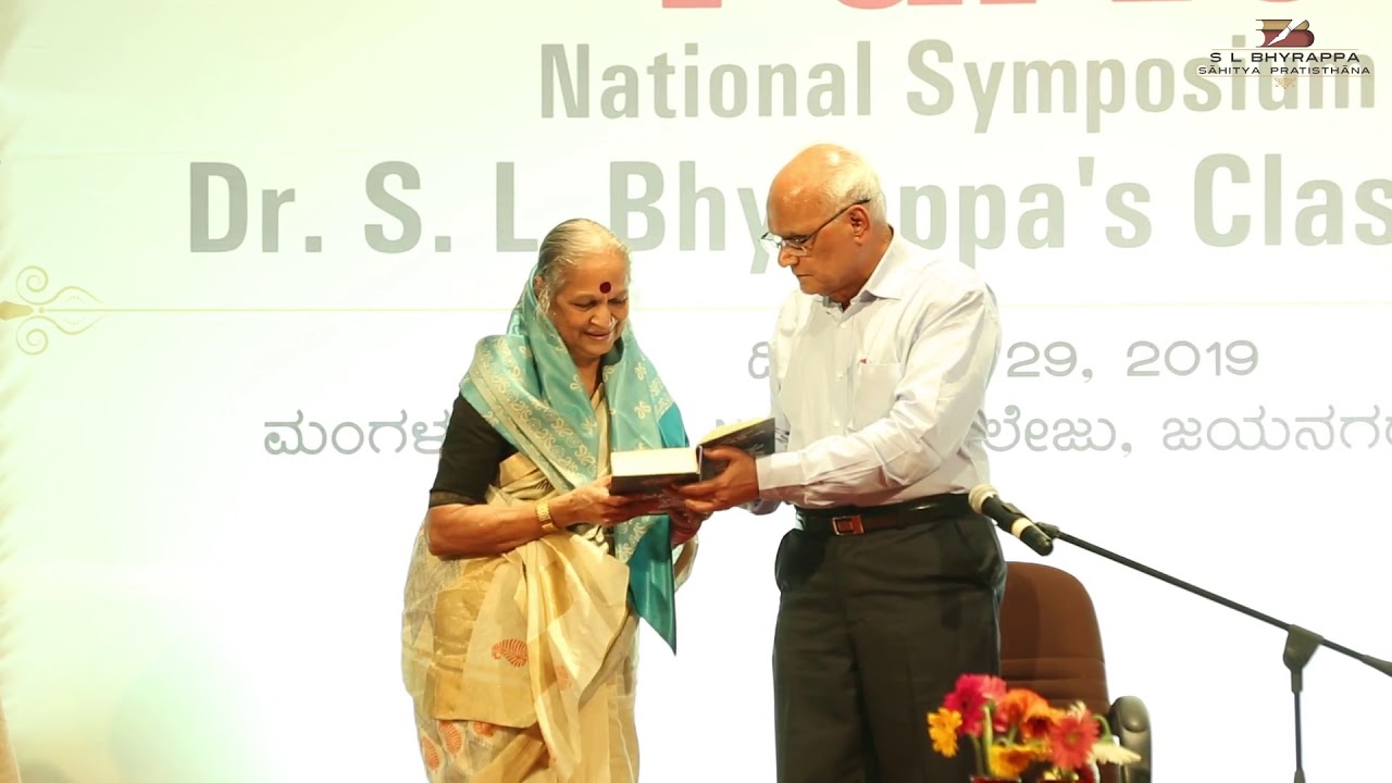 S.L.Bhyrappa PARVA symposium 29 Dec 2019 Speech By Dr S.L.Bhyrappa