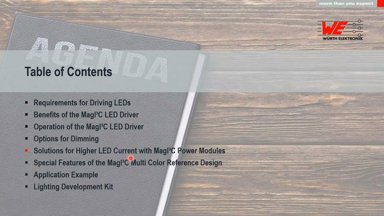 Würth Elektronik Presents  LED Driving and Dimming Made Simple with MagI3C Power Modules