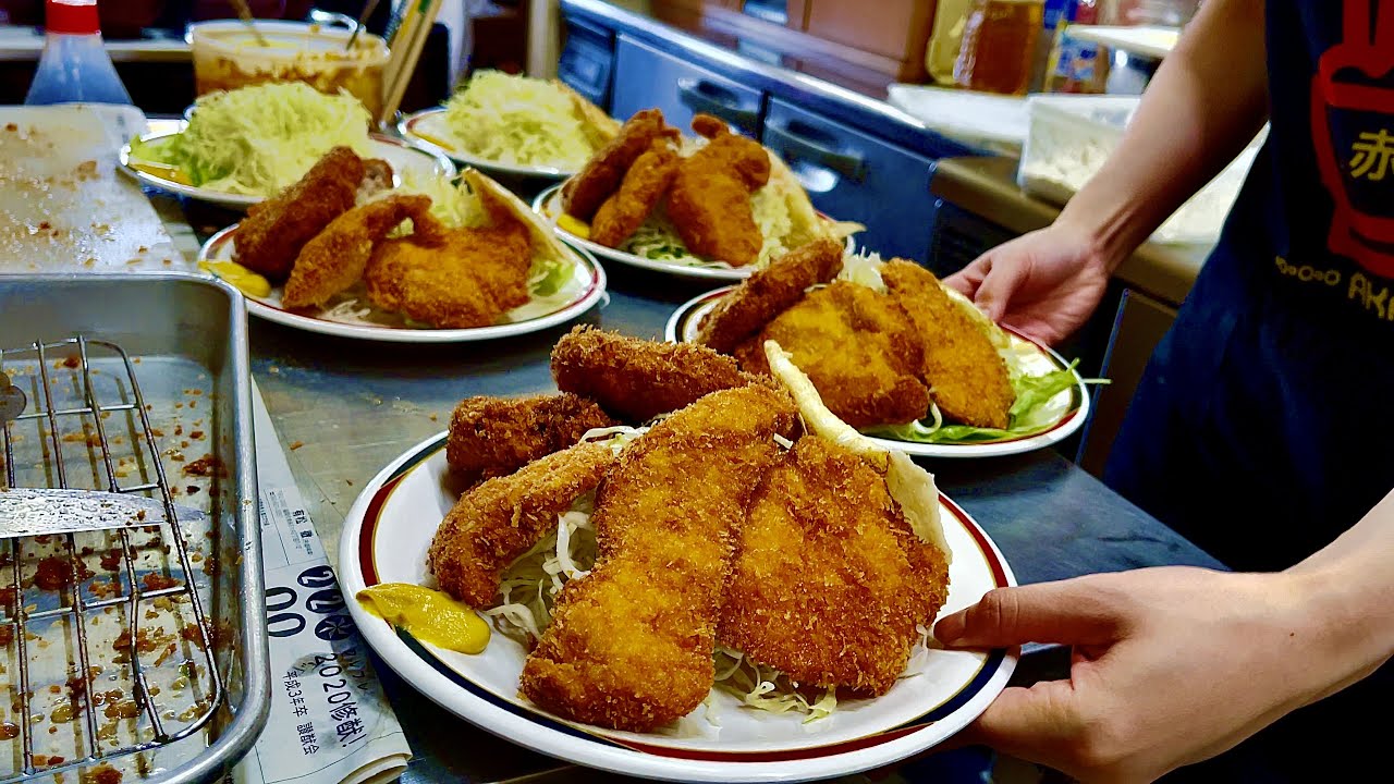 【デカ盛り】知る人ぞ知る福岡の謎の店！安い、うまい、ボリューム満点で、あの人達から大人気！Amazing Japanese restaurant｜福岡 グルメ 赤兵衛｜