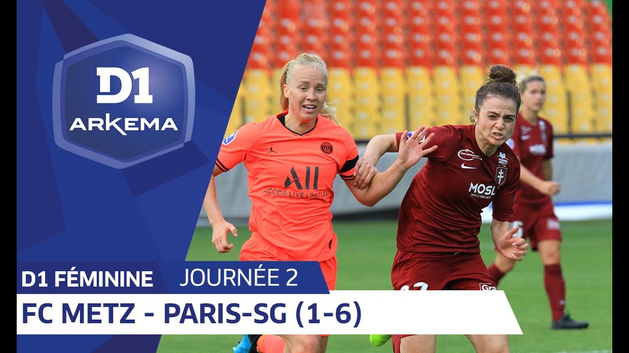 J2 : FC Metz - Paris Saint Germain (1-6) / D1 Arkema