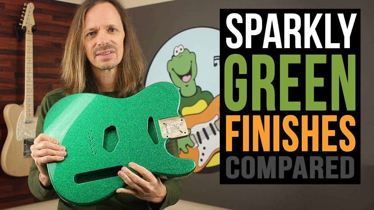 Warmoth's Sparkly Green Finishes Compared