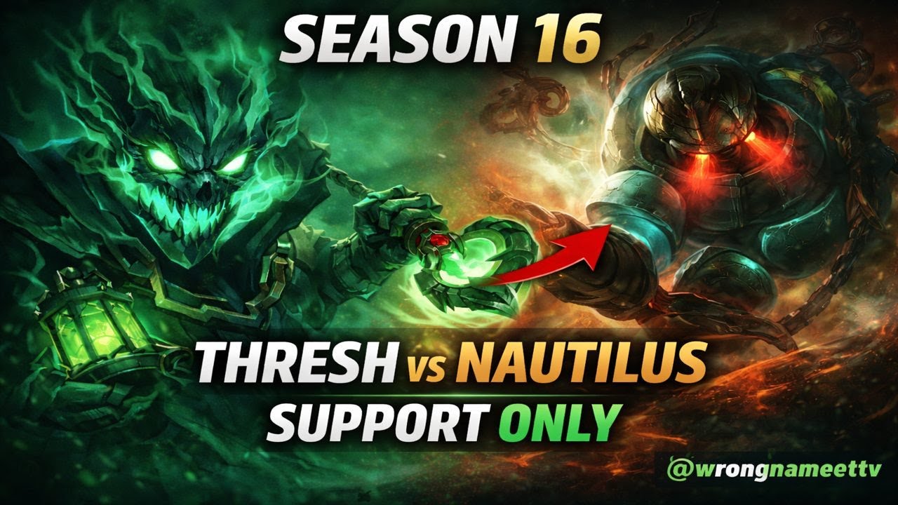 Thresh [Challenger smurf] - Season 16 gameplay - Thresh vs Nautilus #leagueoflegends  #thresh