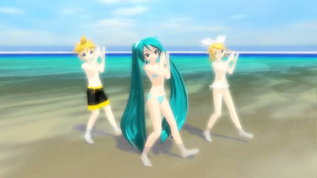 [MikuMikuDance] Fit's (Nozomi ver.) - Miku Hatsune, Rin Kagamine, and Len Kagamine