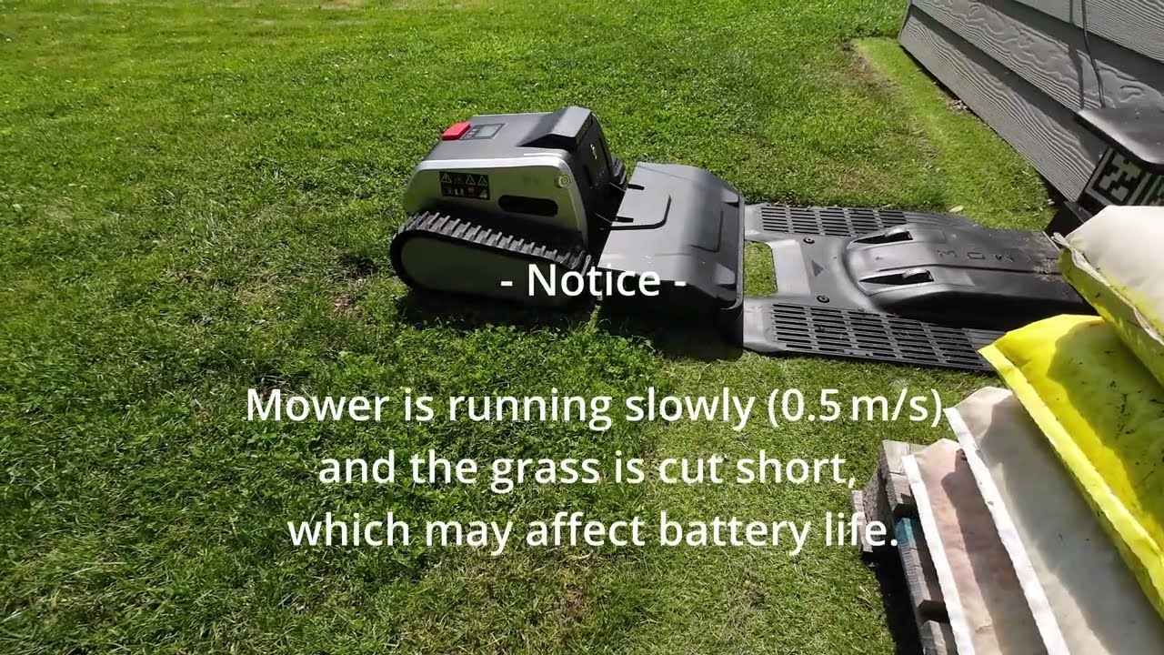 Lymow One Mows 830 m² -- Full Real-Time Video (Error 44, Hedge Drive, and a Cat!)