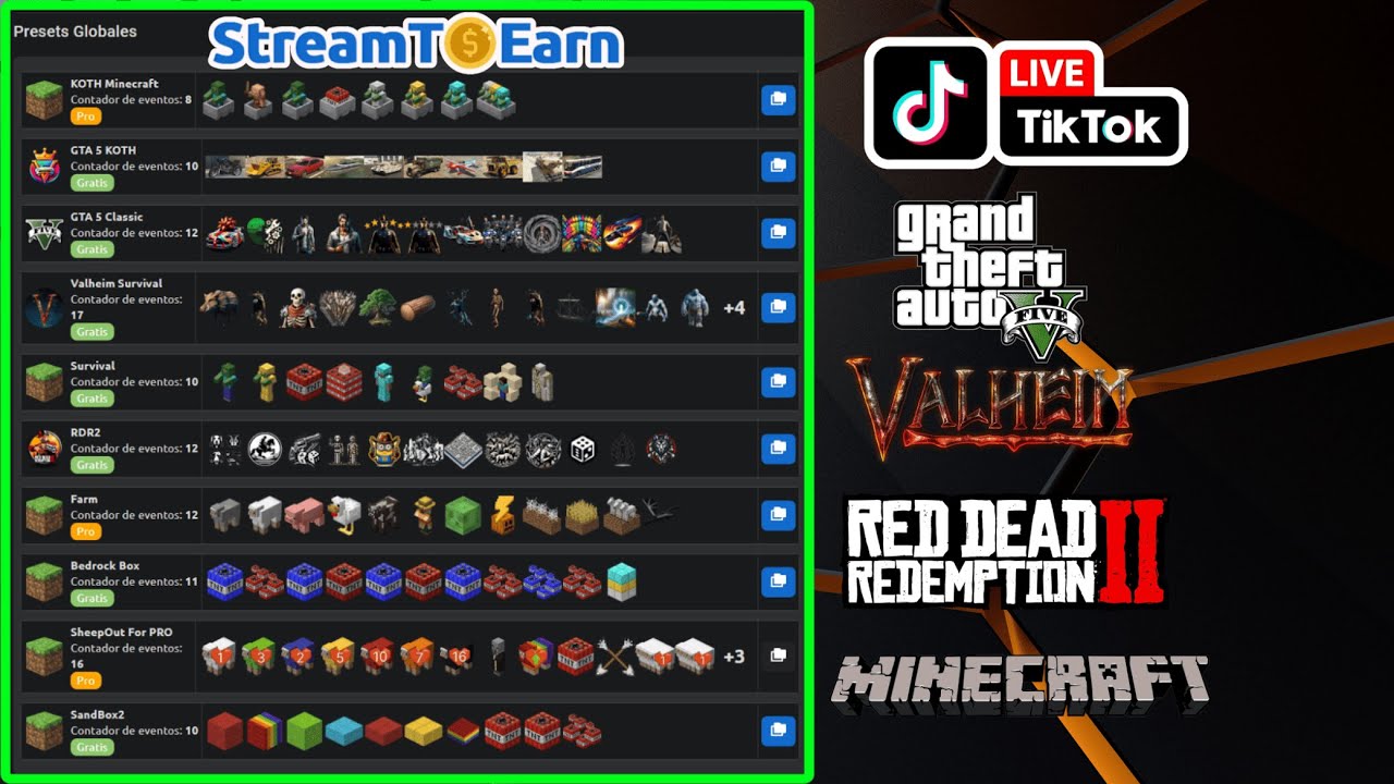 🔥Tik tok Live - Todos Los Minijuegos Interactivos en una aplicacion Stream To Earn 💰💰💰