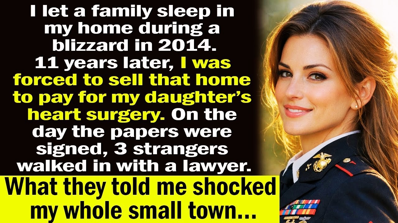 I Let a Family Stay During a Blizzard — When I Was Forced to Sell My Home, a Lawyer Walked In!!!