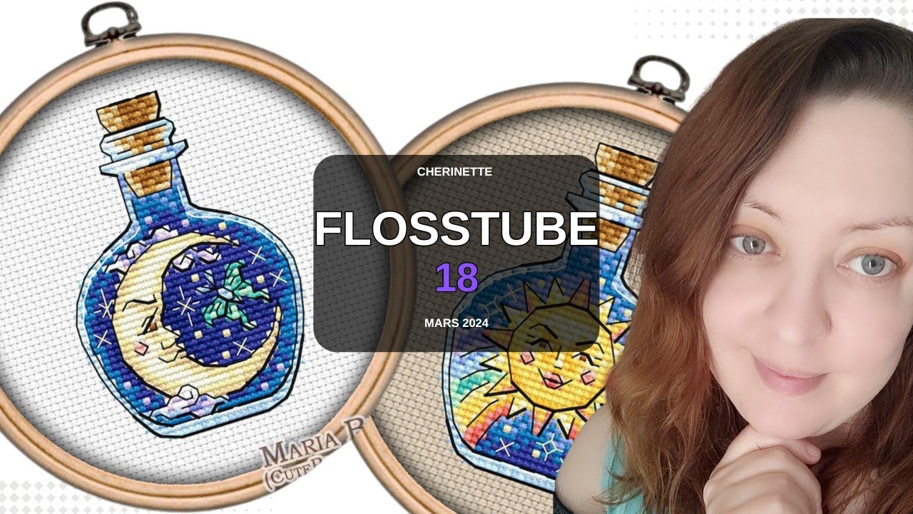 FLOSSTUBE #18, mes avancées, projets, achats! Mars 2024 #flosstube    #monthlyreview  #crossstitch