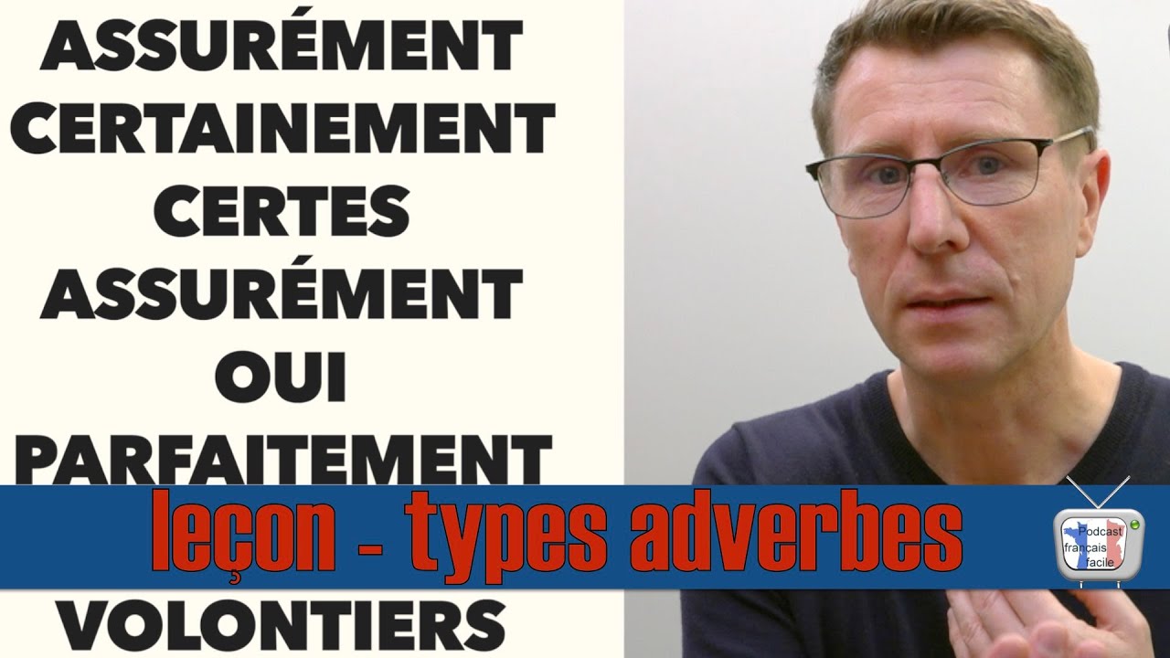 Les adverbes français : leçon sur les types d'adverbe en français