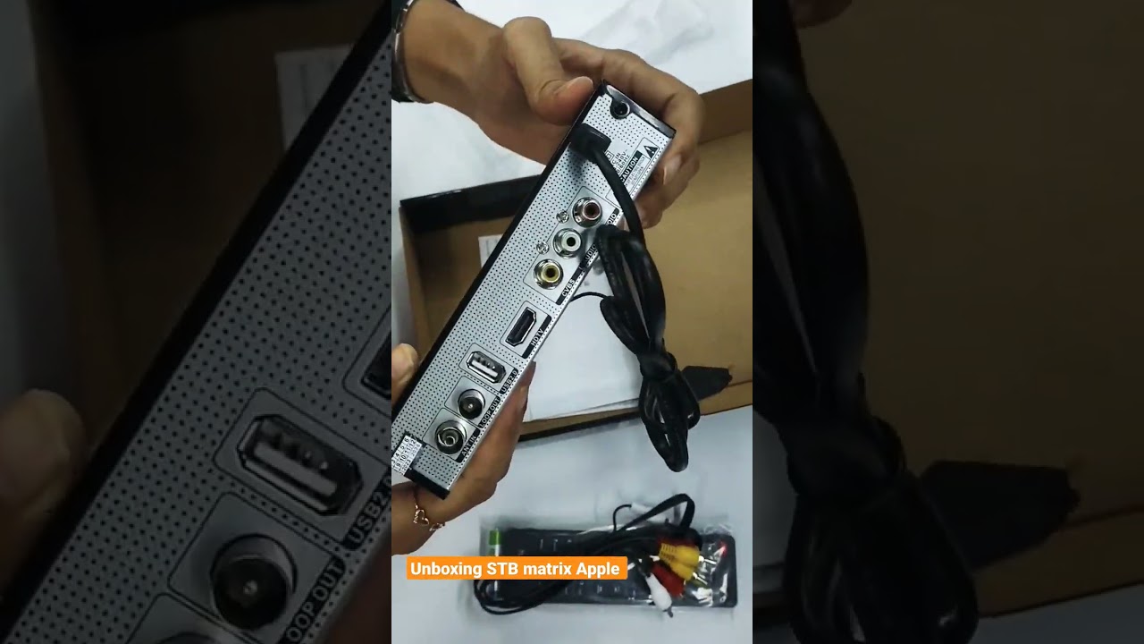 Unboxing STB Matrix Apple l Set top Box l tv Digital I Harga Murah