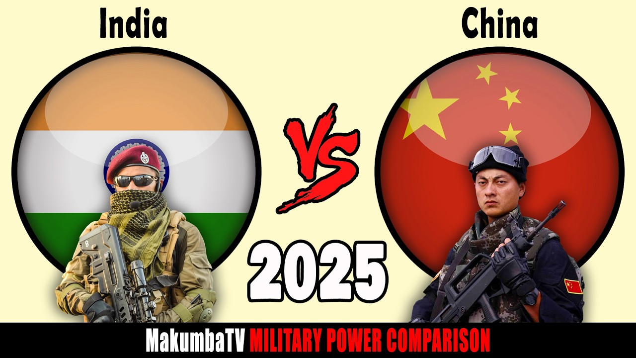 Indie vs Chiny 2025 | Porównanie siły militarnej #militarypower