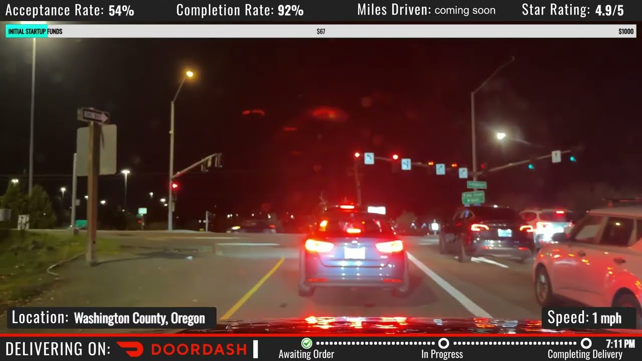 🔴 LIVE Nighttime DOOR DASHING - Accepting Every Order to Boost Rating - Delivering IRL