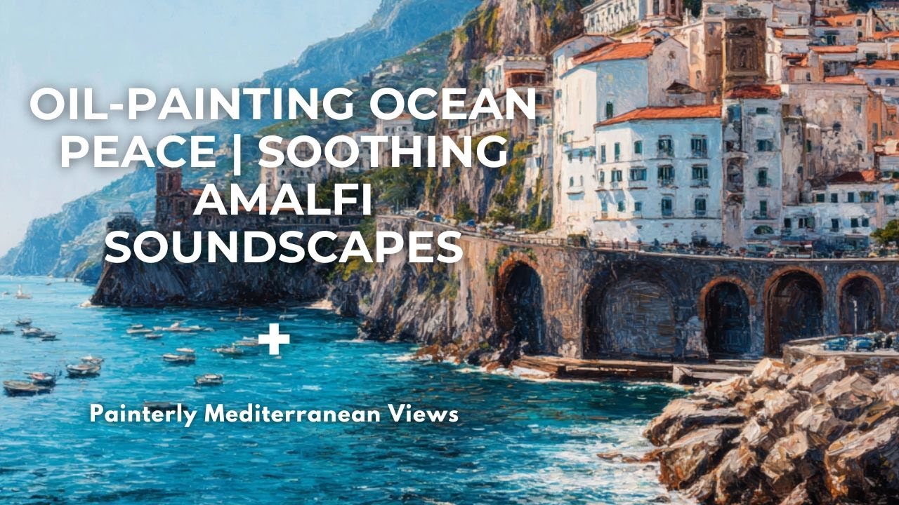 Oil-Painting Ocean Peace | Soothing Amalfi Soundscapes