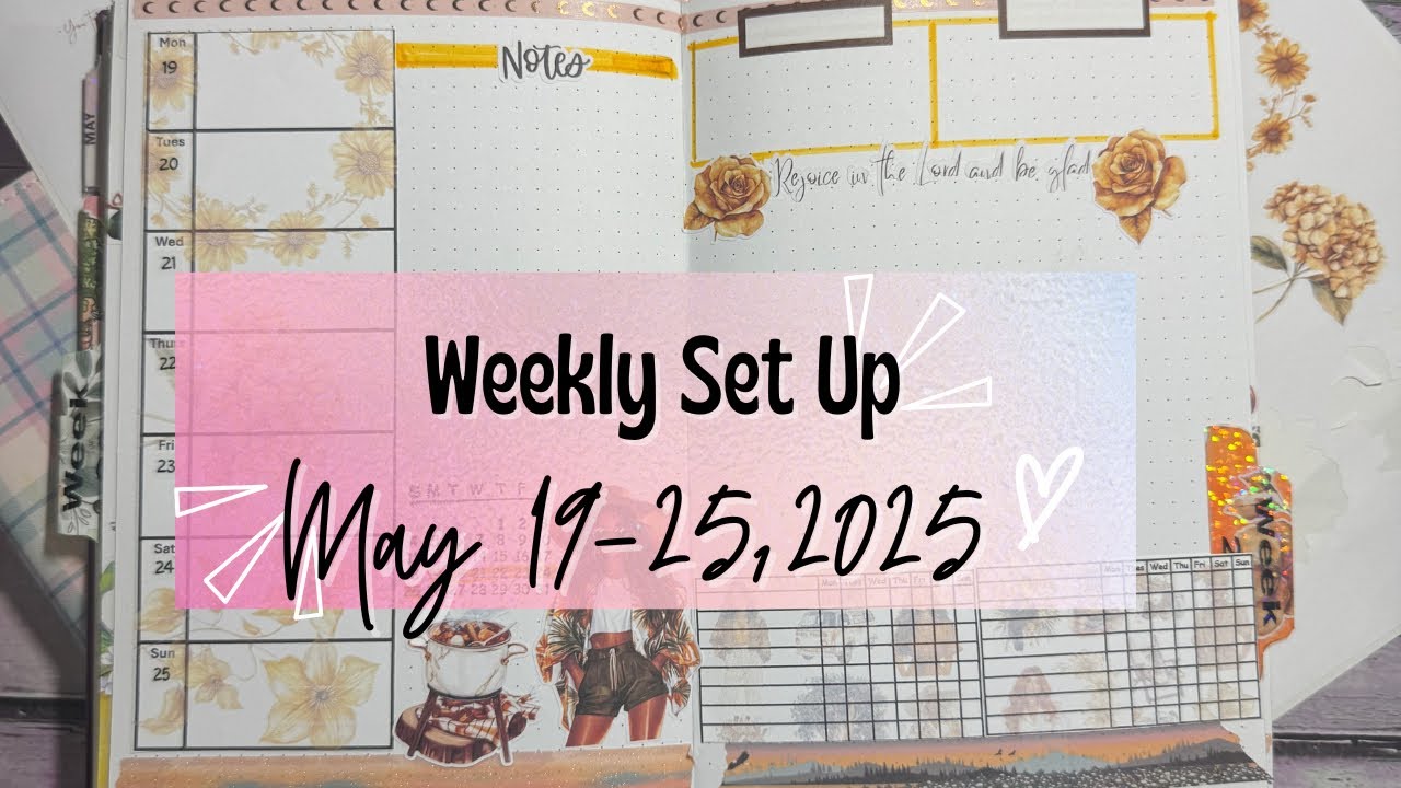 Bullet Journal Weekly Set Up || May 19-25, 2025