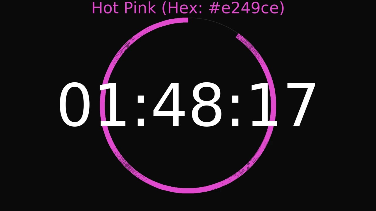 2 Hour Timer | Hot Pink Colour