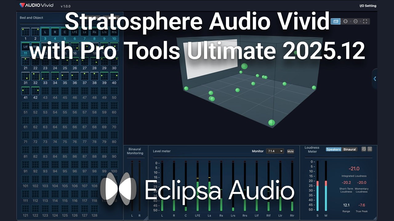 Eclipsa Audio / “Stratosphere” Pro Tools 2025.12 Audio Vivid Renderer for Eclipsa Audio