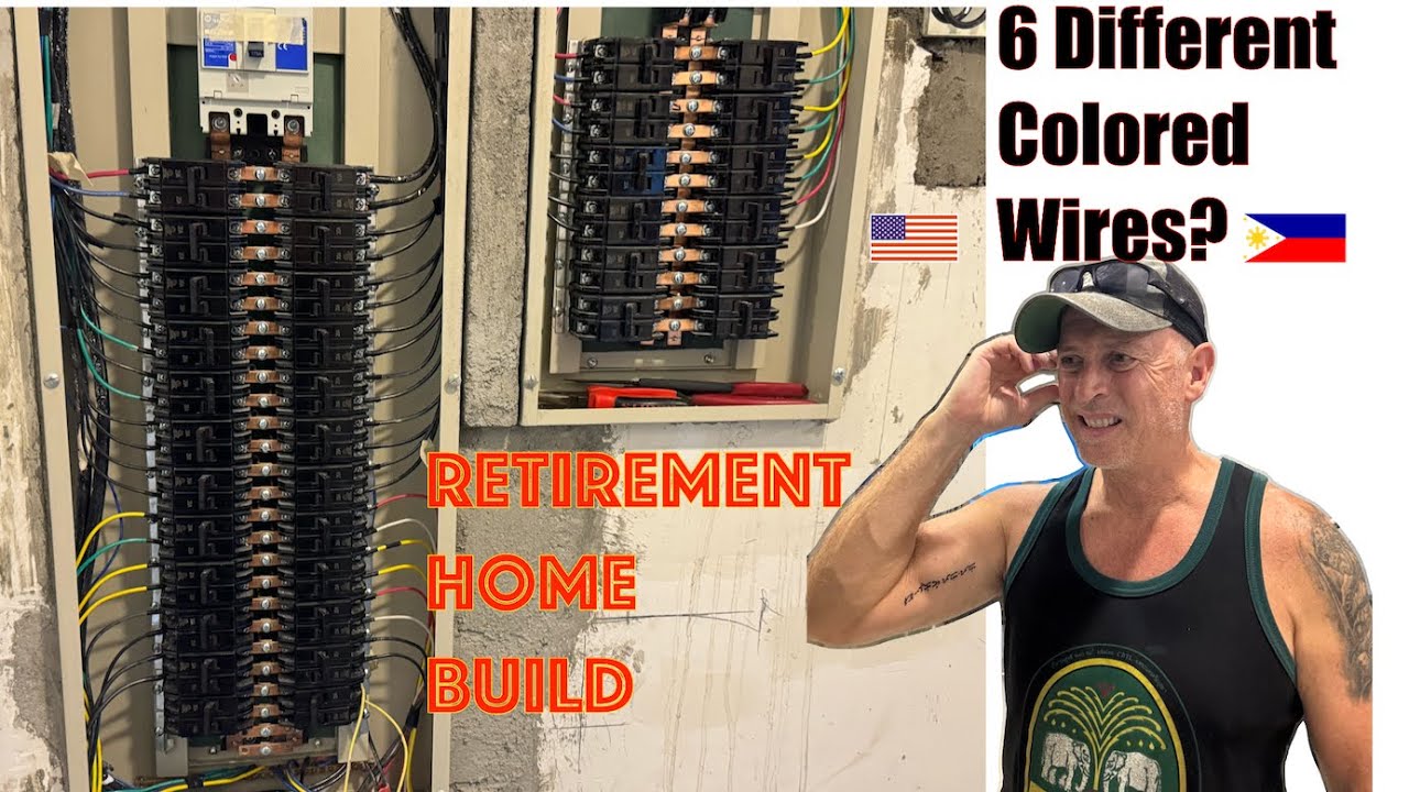 Home Electrical Wiring-Philippines- 6 Different Colored Wires- HOW??? Philippines Home Build V66