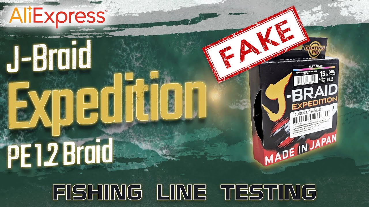 Fishing Line Testing - *FAKE* AliExpress 'JBraid Expedition' PE1.2 braid
