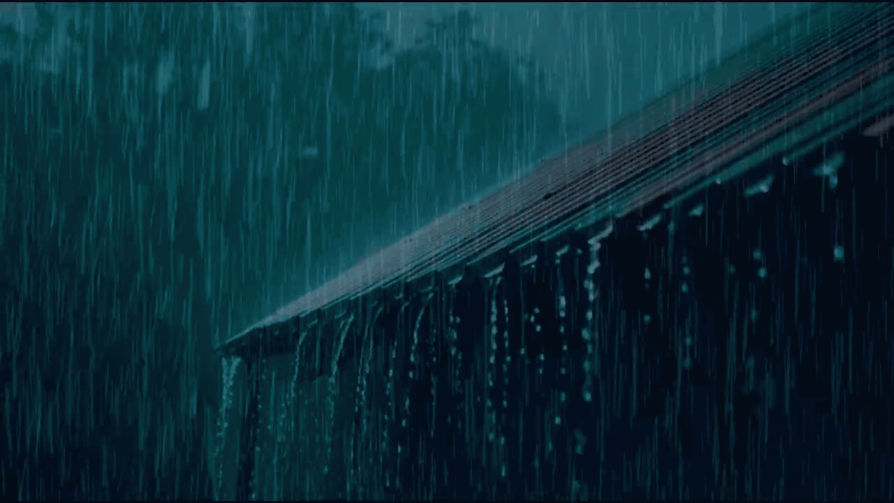 Rain Sounds for Sleeping No Ads - Heavy Rain and Intense Thunder sounds for Deep Sleep Relaxing
