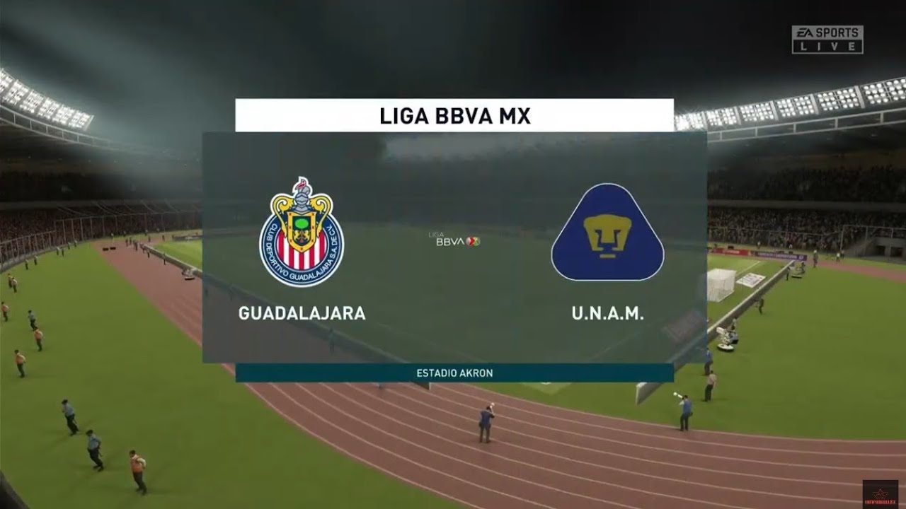 CHIVAS VS PUMAS/ FIFA 20 PARTIDO SIMULADO/ (CPU VS CPU)