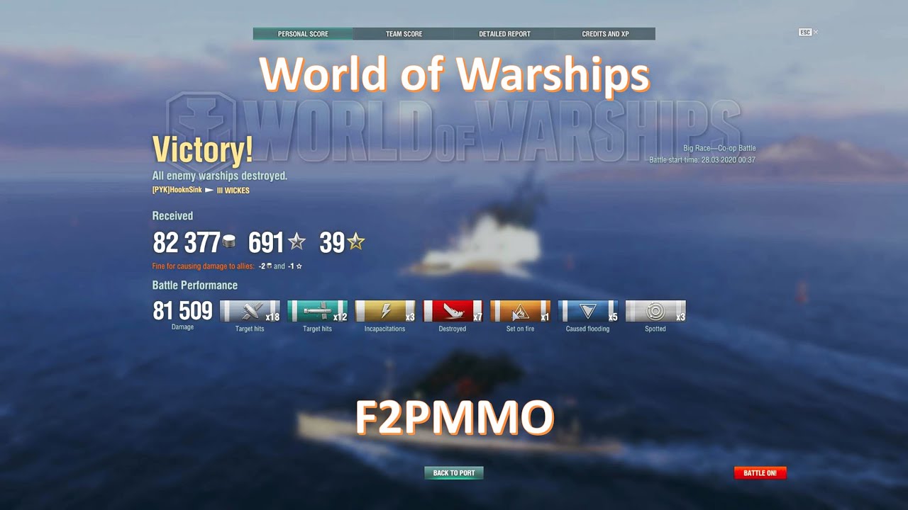 World of Warships - I Broke the AI (7 Kills, 12 Torps) | F2PMMO
