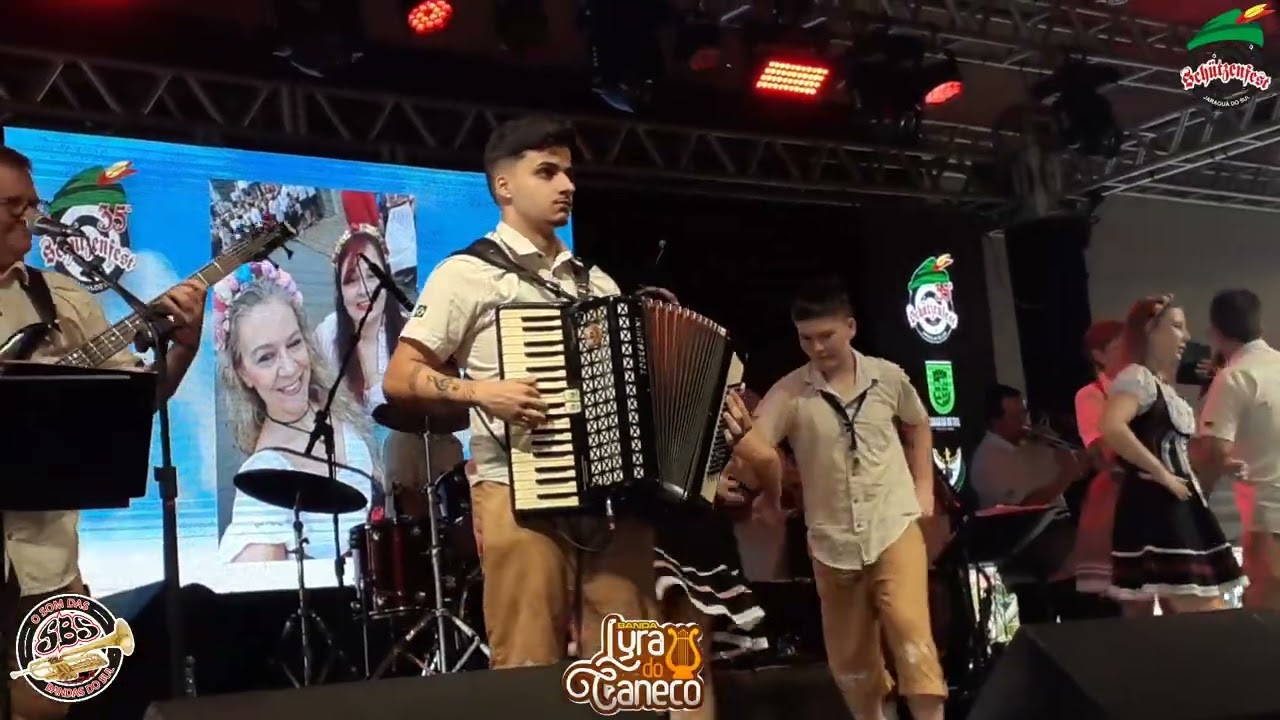 Zillertaler hochzeitsmarsch/Logo-logo-Banda Lyra do Caneco - 35ª Schützenfest-Jguá do Sul/SC-9-11-25