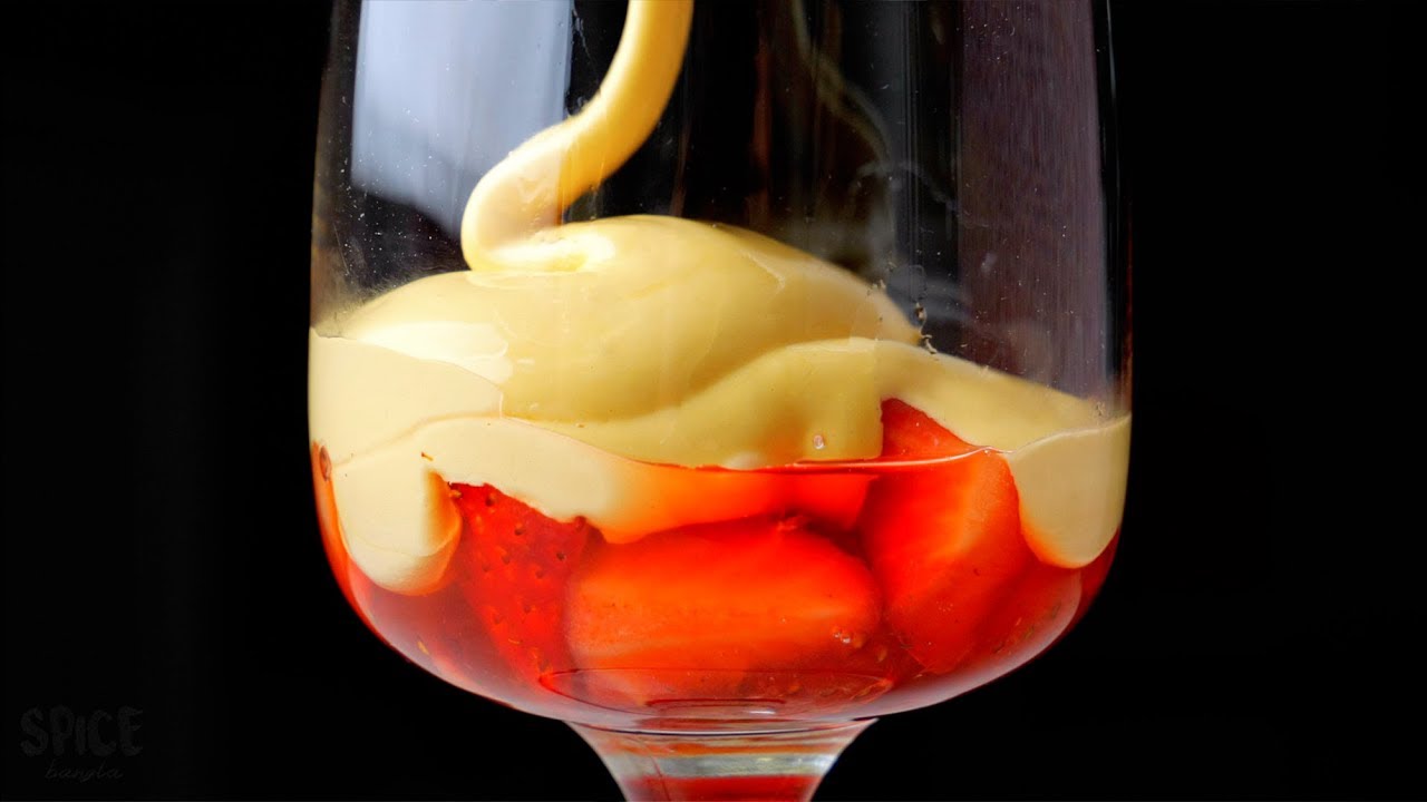 Zabaglione | Italian Custard Recipe (Without alcohol)