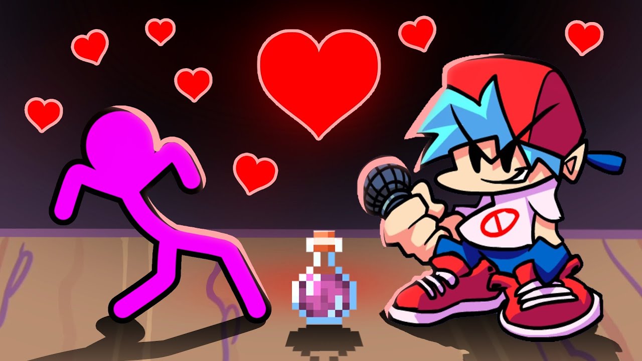 Stickman VS Friday Night Funkin: Love Potion - AVM Shorts Animation