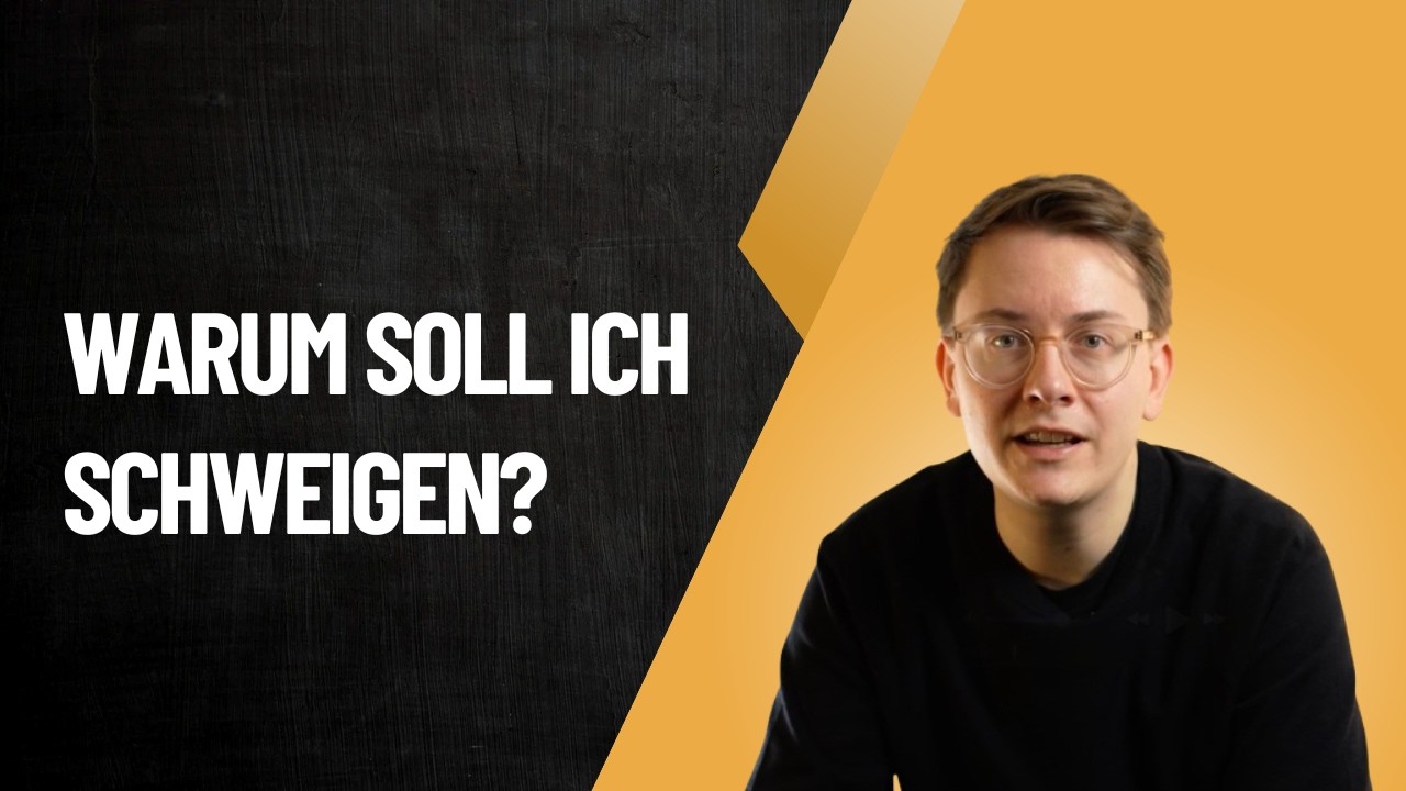 Warum soll ich im Strafverfahren Schweigen?