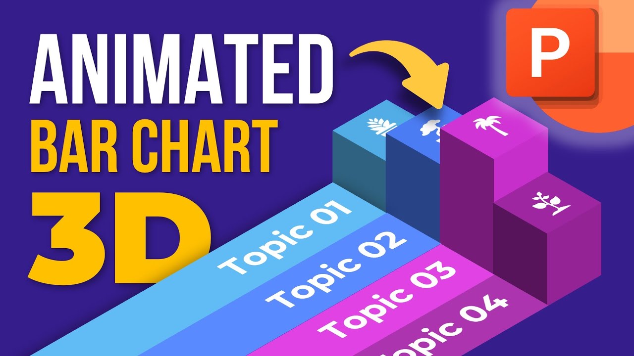 Animated PowerPoint Tutorial 2023 - 3D Bar Charts