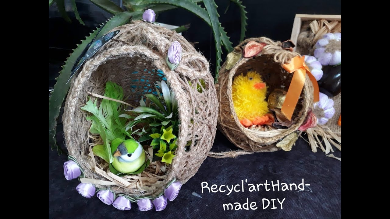 ديكور مميز للمنزل بخيط الخيش.DIY .Decoración para la casa con arpillera –