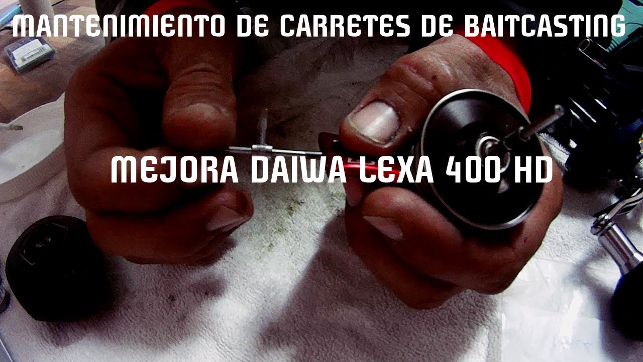 MANTENIMIENTO DE CARRETES: MEJORA RODAMIENTOS DAIWA LEXA hd 400