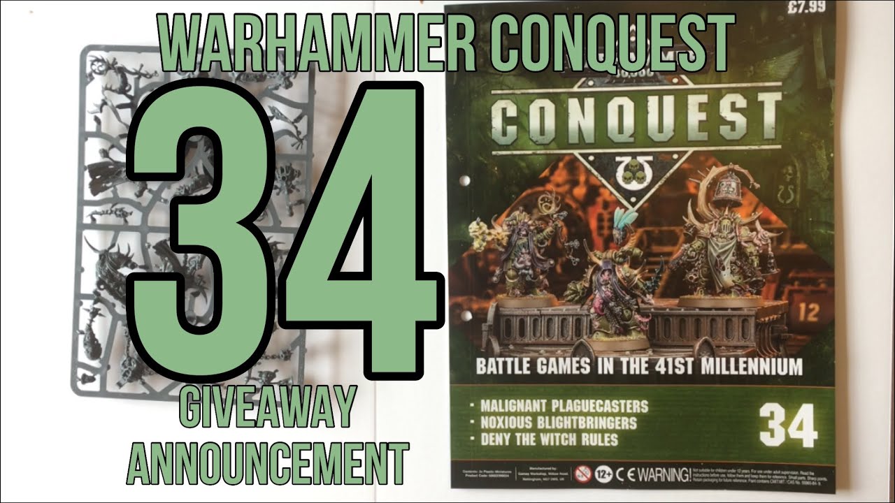 Warhammer Conquest 34 Review: malignant plaguecaster, noxious blightbringer, plague marine champion
