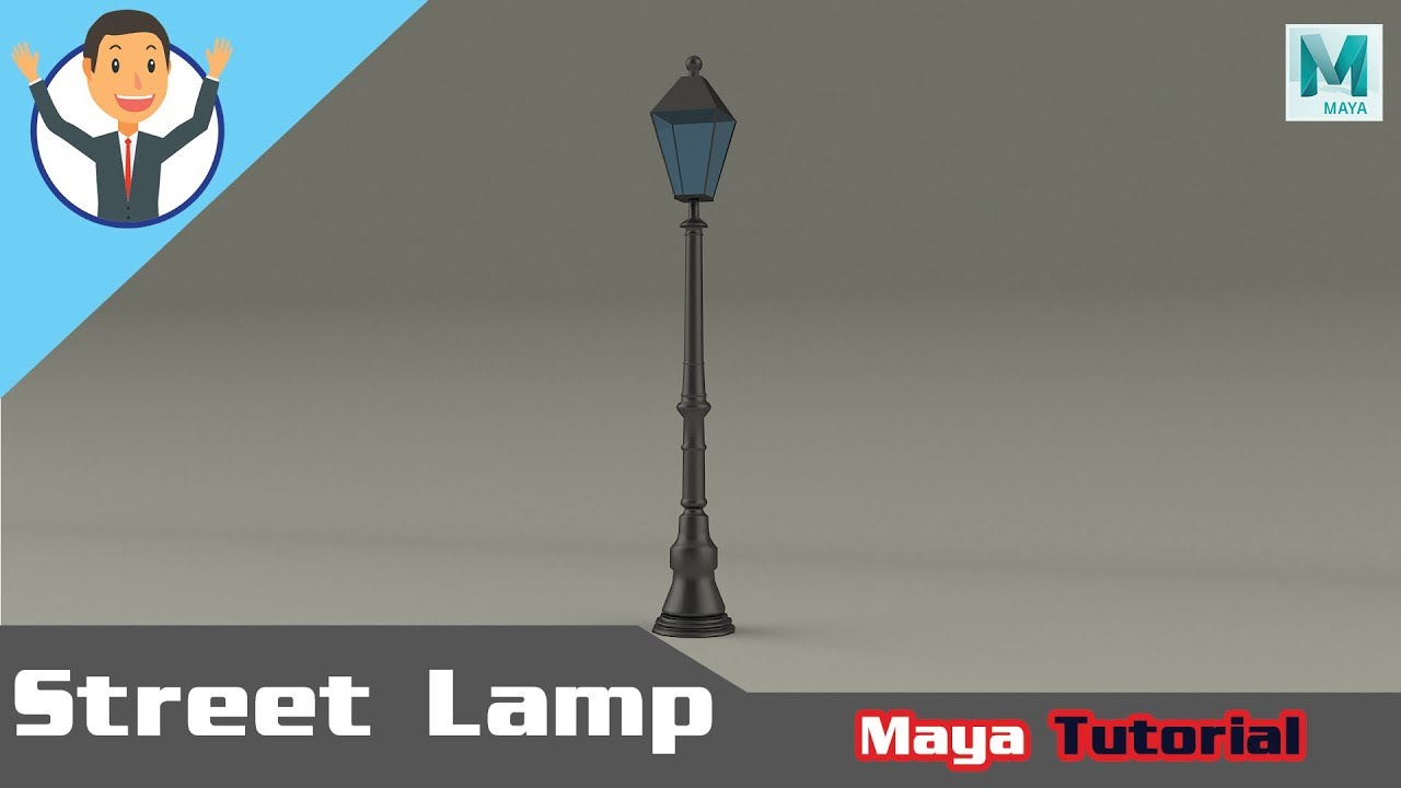 Maya tutoria: How to do Street Lamp in maya