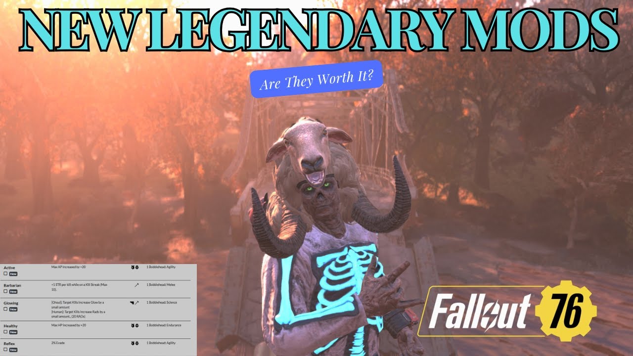 Fallout 76: Эти 14 НОВЫХ легендарных модов СЛОМАНЫ! (Обновление Burning Springs)