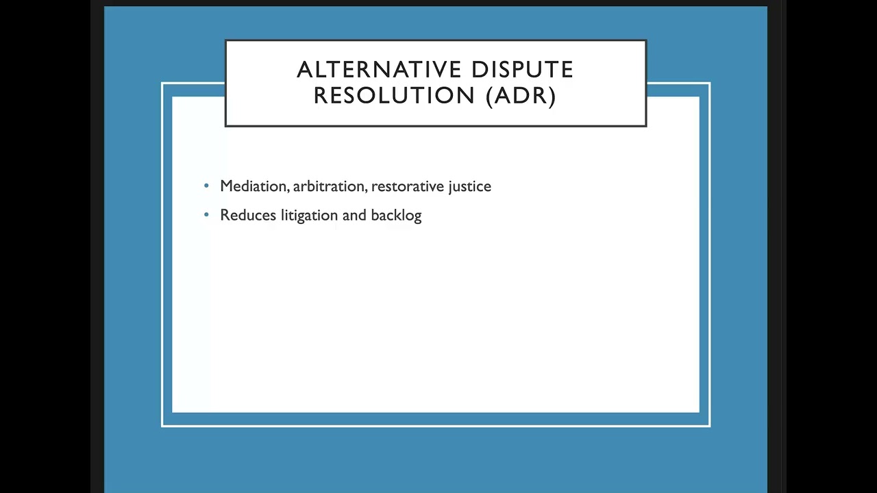 Justice Administration-Courts-Professor Black