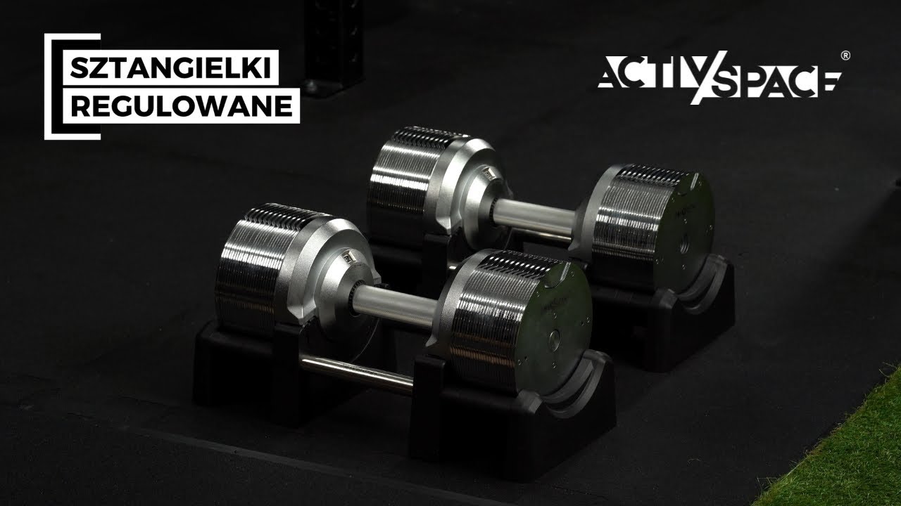 Sztangielka Regulowana 41,5 kg | 26w1 - Kompaktowa siłownia w jednym sprzęcie | Activ Space