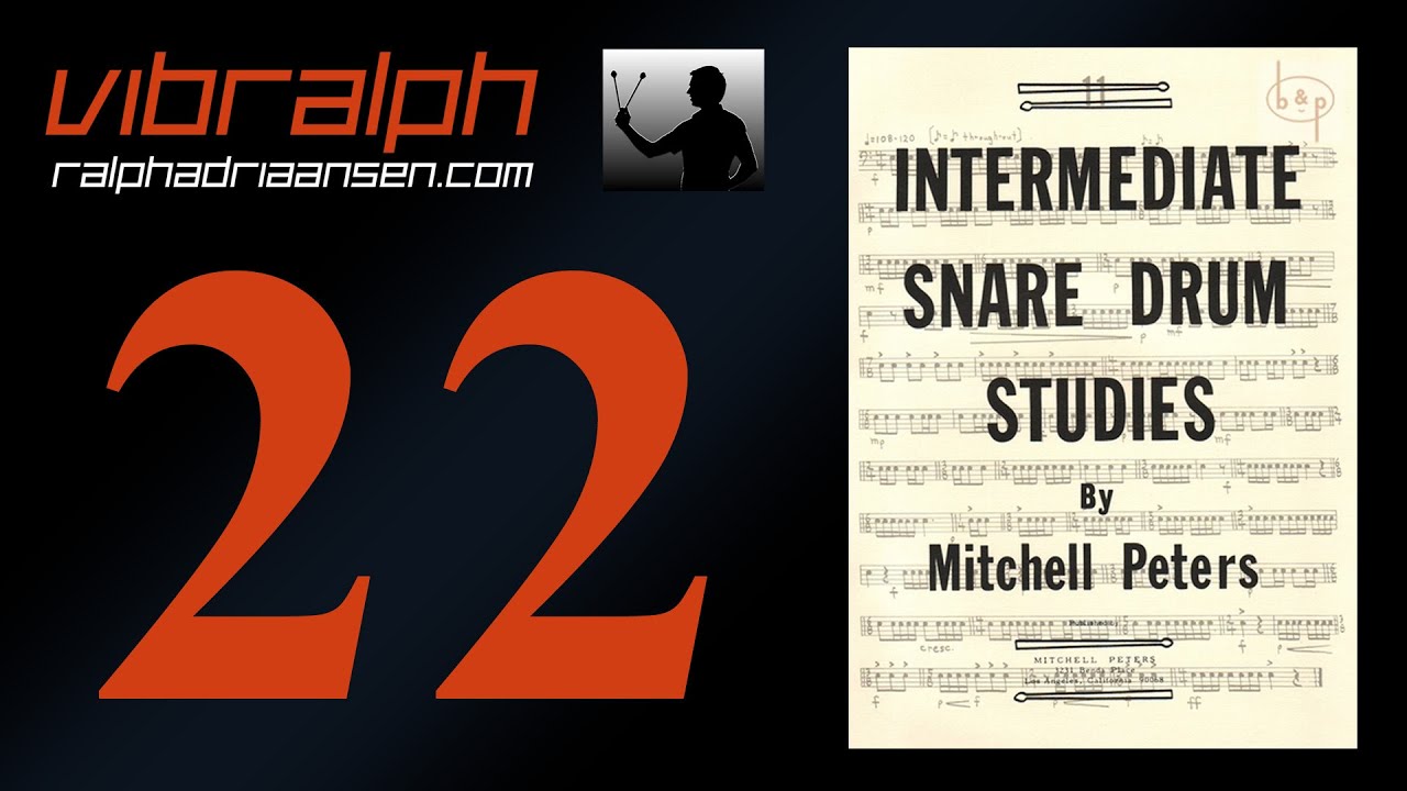 Vibralph - Intermediate snare drum studies Study #18