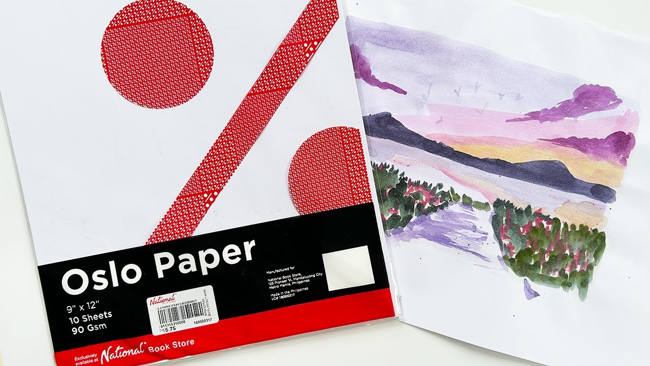 Expensive Watercolor on Oslo Paper - Compatibility Test | Taglish