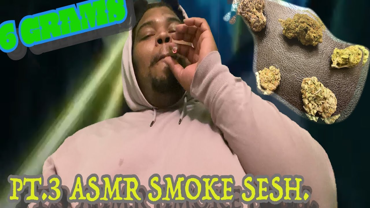 HAPPY 420 Big Gas Blunt Session/ ASMR SMOKE SESSION/ /TAPPING SOUNDS/ VERY SATISFYING