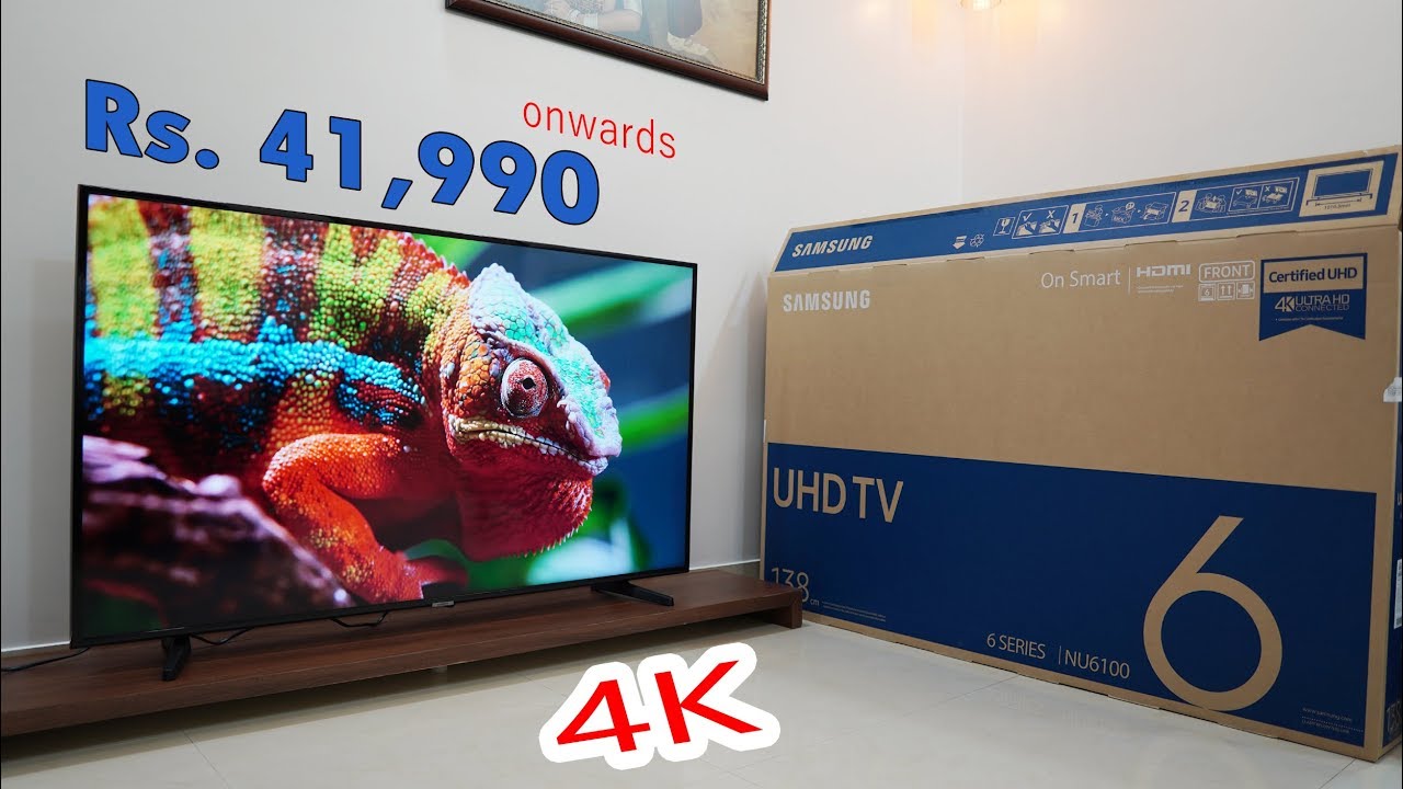 Samsung Smart 4K TV Rs. 41,990 (WOW), Certified UHD, NU6100 6 series, Live Cast, HDR+