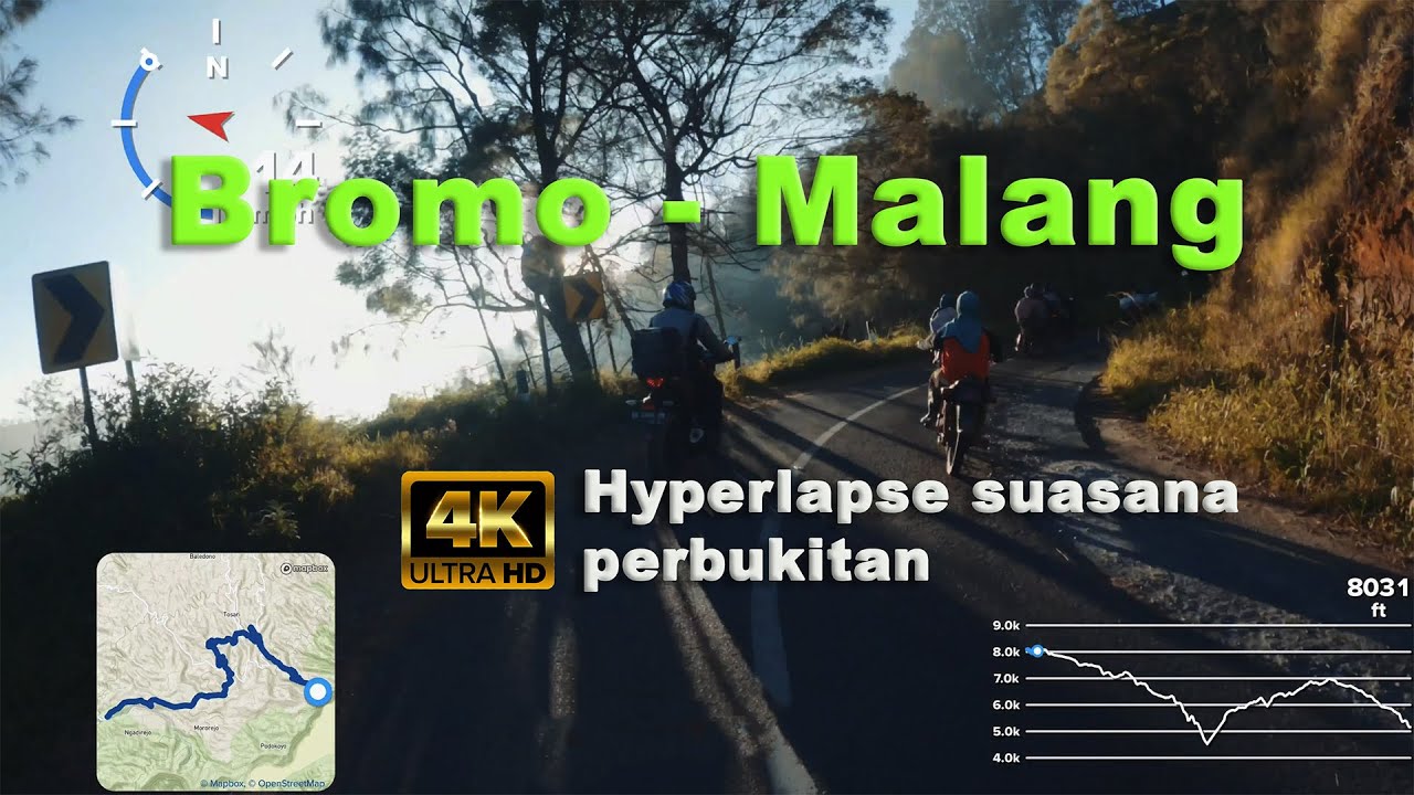 Indahnya jalur perbukitan Bromo | Hyperlapse jalur Bromo - Nongkojajar